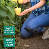 Guantes de jardinería con garras, rodilleras de jardinería con correas ajustables, el mejor regalo de jardín para hombres y mujeres, jardineros, 2 pares de guantes impermeables 1 par de rodilleras para excavar plantas