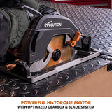 Evolution - 027-0004C Power Tools R185CCSX Kit de sierra circular multimaterial de 7-1/4 pulgadas con pista de 40 pulgadas