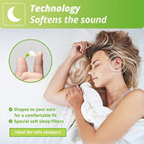 Alpine SleepSoft Tapones - Bloquea los ronquidos y mejora el sueño - Filtros suaves diseñados para dormir - Material hipoalergénico cómodo - Tapones reutilizables