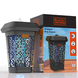 Black+Decker - Atrapasueños de Insectos eléctrico UV para Moscas, Mosquitos, gnats y Otras plagas pequeñas a Grandes | 1 Cobertura Exterior para el hogar, Cubierta, jardín, Patio, Camping y más.