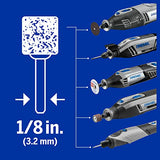 Dremel 735-01 Kit de accesorios de herramientas rotativas para grabado de vidrio, juego de 8 piezas, incluye piedras de molienda, disco de pulido y broca de diamante