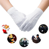 jisen Policía Formal hombre Tuxedo Honor Guardia desfile con cierre de color blanco guantes de nylon 26 cm