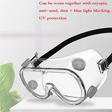 2-pc Gafas De Protección De Seguridad,polvo Gafas Splash Respirable Gafas Selladas Para Ojos Envolventes Anti-niebla Transparente