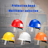 HARDHAT Casco De Obra, El Casco De Seguridad Industrial MáS Ligero. Lente Oculta RetráCtil, DiseñO De RetencióN De La Barbilla, Refuerzo Resistente del Remache.