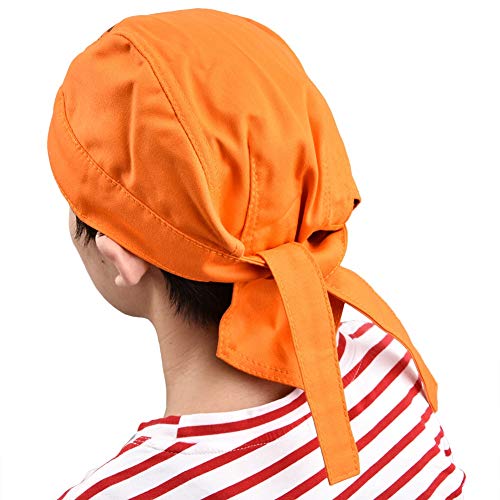 Capucha para soldar, naranja Tapa ignífuga lavable con cuello Hombro Drapeado Equipo de protección para soldar Sombrero Tipo pañuelo