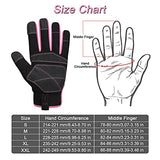 BARST Guantes de trabajo para mujer, guantes de trabajo para pantalla táctil, guantes de trabajo para construcción, jardinería, cuero sintético, guantes mecánicos, rosa, talla M