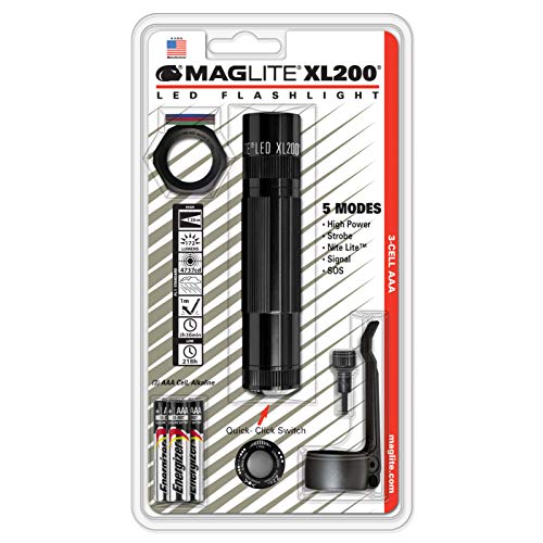 Maglite XL200 - Linterna LED (3 celdas, AAA), color negro