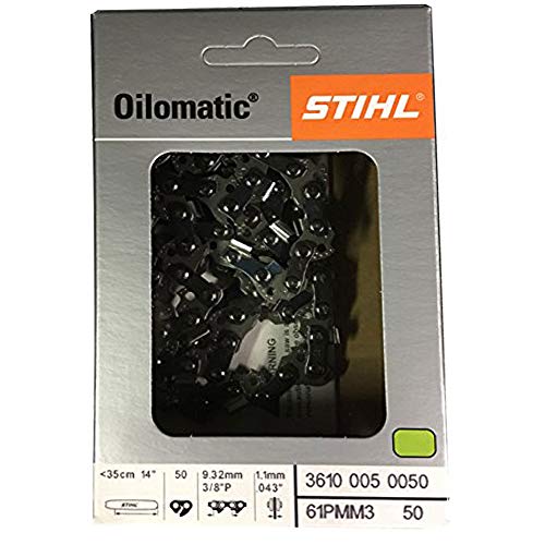 Stihl 61PMM3 50 cadenas de sierra de cadena OILOMATIC de 14 pulgadas MS170 MS171 MS180 MS181