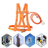 Arnés de Escalada, Medio Cuerpo Cinturón de Seguridad Ajustable Arnés de Escalada al Aire Libre para Trabajos Aéreos(Small Buckle1.6m)