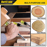 Hurricane - Juego de 4 cinceles de madera para carpintería, hoja de borde biselado de acero CR-V, cincel de madera con mango de PVC duradero de alto impacto