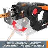 WORX WX550L.5 20 V 1,5 Ah batería de sierra multiusos inalámbrica y cargador incluido