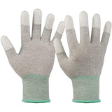 Guantes antiestáticos ESD, Guantes de Trabajo con visualización táctil, Fibra de Carbono, Guantes antiestáticos, para Proteger la Seguridad del ensamblaje del computadora (S)