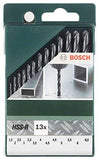 Bosch 2609255031 HSS-R Juego de brocas de metal, 13 piezas