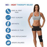 ComfiLife Paquete de hielo para rodilla con envoltura – rodillera – reutilizable – Paquete de gel de terapia caliente y frío – Soporte de compresión ajustable para lesiones, dolor de rodilla, cirugía de rodilla, artritis, menisco y más