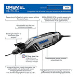 Dremel 2500-01 Multi-Vise o Prensa de Banco + DREMEL 4300-9/64 Mototool con 9 Aditamentos 64 Accesorios Maletín Metálico