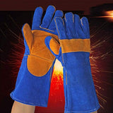 JIAHE115 Mini Guantes Use Guantes Largos a Prueba de Fuego Guantes Soldador Soldadura Guantes de protección más Jiatuo a Prueba de Fuego Desgaste, Guantes de Trabajo de Calor Aislamiento Soldador