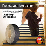 SKID GUARD Cinta Antiderrapante Adhesiva Antirresbalones en Rollo (5 cm x 9 m) Cinta antiderrapante para escaleras, Escaleras de Aluminio, Barcos, Interior y Exterior, Impermeable y Superadherente