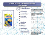 Ambiderm Guante mediano de látex afelpados con algodón. APPCROM