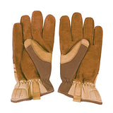 Klein Tools Journeyman - Guantes de piel para uso general, tamaño grande, color marrón