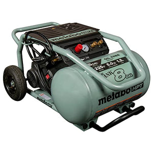 Metabo HPT Compresor de aire | THE TANK™ 8-Gal | 225 PSI | 5 CFM @ 90 PSI | Carrito | Sin aceite | EC1315S