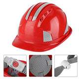 Casco de seguridad Casco duro, Ventilar ABS Casco de seguridad Comodidad y uso prolongado para gorra protectora(28.00 * 22.00 * 14.00cm-red)