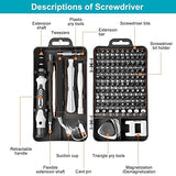 MCSWKEY Juego de Destornilladores, Juego de Destornilladores Precisión Set 115 en 1 Mini, Kit de Herramientas Magnéticas Precision de Reparación de Bricolaje Profesional para Teléfono Móvil, , Laptops, PCs, MacBooks, Xboxs, Gafas