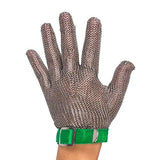 ThreeH Guantes resistentes al corte 304L Malla de acero inoxidable Carnicero Cocina Guantes de seguridad de corte de trabajo GL08 XS(1 pieza)