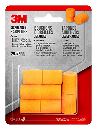 3M - Tapones para los oídos desechables clásicos (90580-0000T)