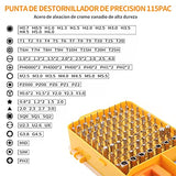 Juego de destornilladores 117 en 1-AXIDUN Destornilladores de precisión extraíble profesional magnética kit de Herramientas de reparación para teléfono/NS SWITCH / PS4 / Consola de juegos/Electrónica etc