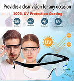 WOKUSEY Paquete 2 Gafas Protectoras, Plegable Gafas de Seguridad, Gafas a Prueba de Polvo, Antivirus, Antiempañantes, Antirayaduras y Transparentes, Gafas para Fluidos, Micropartículas Contaminación, Golpes, Rayaduras,Protección para los Ojos con Marco Aj