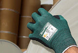 3 Pack MaxiFlex Cut 34-8743 Cut Resistant Nitrile Coated Work Gloves with Green Knit Shell and Premium Nitrile Coated Micro-Foam Grip on Palm & Fingers. Sizes S-XL (Large)