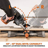 Evolution Power Tools R255SMSDB Sierra de inglete compuesta multimaterial de 10 pulgadas