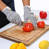 ThreeH Guantes resistentes a cortes Protección de las manos Guantes de trabajo transpirables para cortar, Jardín, Cocina GL02 M