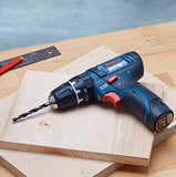 Bosch GSR 12V-15 - Taladro inalámbrico, con portabrocas, sin llave (Negro, azul, rojo, plata)