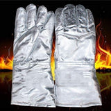 Barandilla de la personalidad de los hogares Criogénicos Guantes ignífugo de papel de aluminio de alta temperatura Guantes Resistencia de la hornada Anti-escaldar Anti-Liquid nitrógeno amoniacal Oxyge