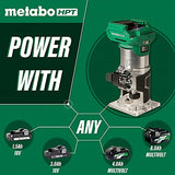 Metabo HPT 18V MultiVolt Cordless Trim Router | Tool Only - No Battery | Variable Speed Brushless Motor | Lifetime Tool Warranty | 1/4-Inch and 3/8-Inch Collets Included | M1808DAQ4