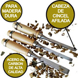 Cincel Formon Juego Madera Gubia Carpintero Tallado 12pzs