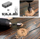 Juego de Brocas de Avellanado: 7 piezas Broca de Avellanado para Madera Acero de Alta Velocidad, Escariador de CarpinteríA Para CarpinteríA Con 1 Llave Hexagonal