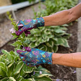 Wells Lamont Guantes de trabajo y jardinería con revestimiento de nitrilo para mujer, talla M (497 M)