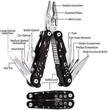 Alicates Multiusos Plegable, WAYAMY 14 en 1 Multiherramienta de Alicate Herramienta Multifuncional de Acero Inoxidable Navaja Suiza Muliuso Ideal para Actividad Exterior Camping, Trabajo, Caza, Picnic