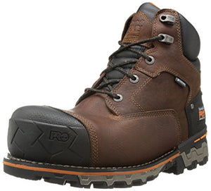 Timberland Pro Botas de trabajo para hombre, de 15,2 cm, con aislamiento, impermeables, para trabajo industrial, marrón, cuero suavizado, 10.5 M US