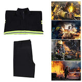 Ajcoflt Ropa ignífuga Ropa Resistente al Fuego Ropa ignífuga Impermeable a Prueba de Calor Ropa Protectora Pantalones de Abrigo Equipo contra Incendios