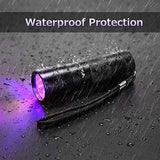 Linterna led, GLURIZ Linterna UV12 LED Ultravioleta Flashlight Detector de Orina de Mascotas y Manchas en Armarios, Alfombras, Billetes falsos, ect (UV)