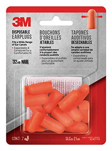 3M Safety Tapones desechables para los oídos, 7 pares (92077-80025T)