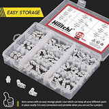 Hilitchi 123pcs Metric Hydraulic Zerk grasa accesorios surtido Kit, Metric