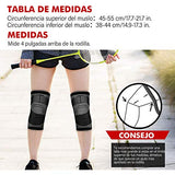 Rodilleras Deportivas, MTQ Rodilleras de Compresión Rodillera Deportiva Elastica Ajustable con Tensión de la Banda Rodilla de Soporte para Correr, Gym, Basquetbol, Voleibol, Bicicleta Montaña y Actividades Deportivas (2 Piezas) (XX-Large)