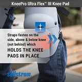 Sellstrom KneePro - Rodilleras Ultra Flex III - Protección resistente y comodidad para construcción, jardinería, ejército, trabajo de pisos, gris y naranja