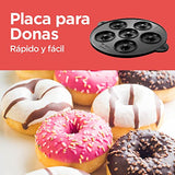 Waflera BLACK+DECKER 3 en 1 prepara waffles cupcakes y donas