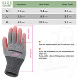 HOMEANING Guantes de jardinería para mujeres y hombres, guantes protectores recubiertos de nitrilo y goma, guantes de jardín a prueba de espinas, guantes de trabajo al aire libre, azul, verde, gris, rosa (talla M a XL) (mediano, goma, 6 pares, rosa)