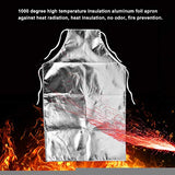 Delantales de Seguridad, Delantal Resistente Calor, Delantal del Papel de Aluminio, Delantal de Alta Temperatura Resistente del Calor 1000 Grados Conveniente para Cocina y Soldadura en Taller